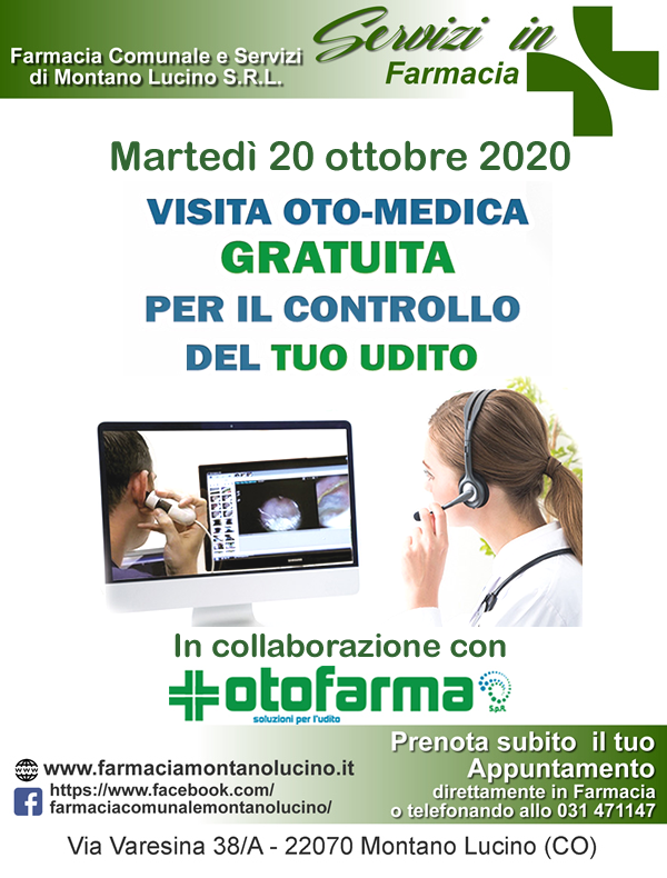 Controllo udito Otofarma 20 10 20